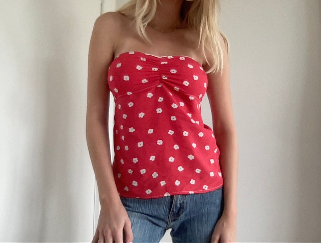 Strapless Open-Back Tube Top Sewing Pattern | Bianca Top