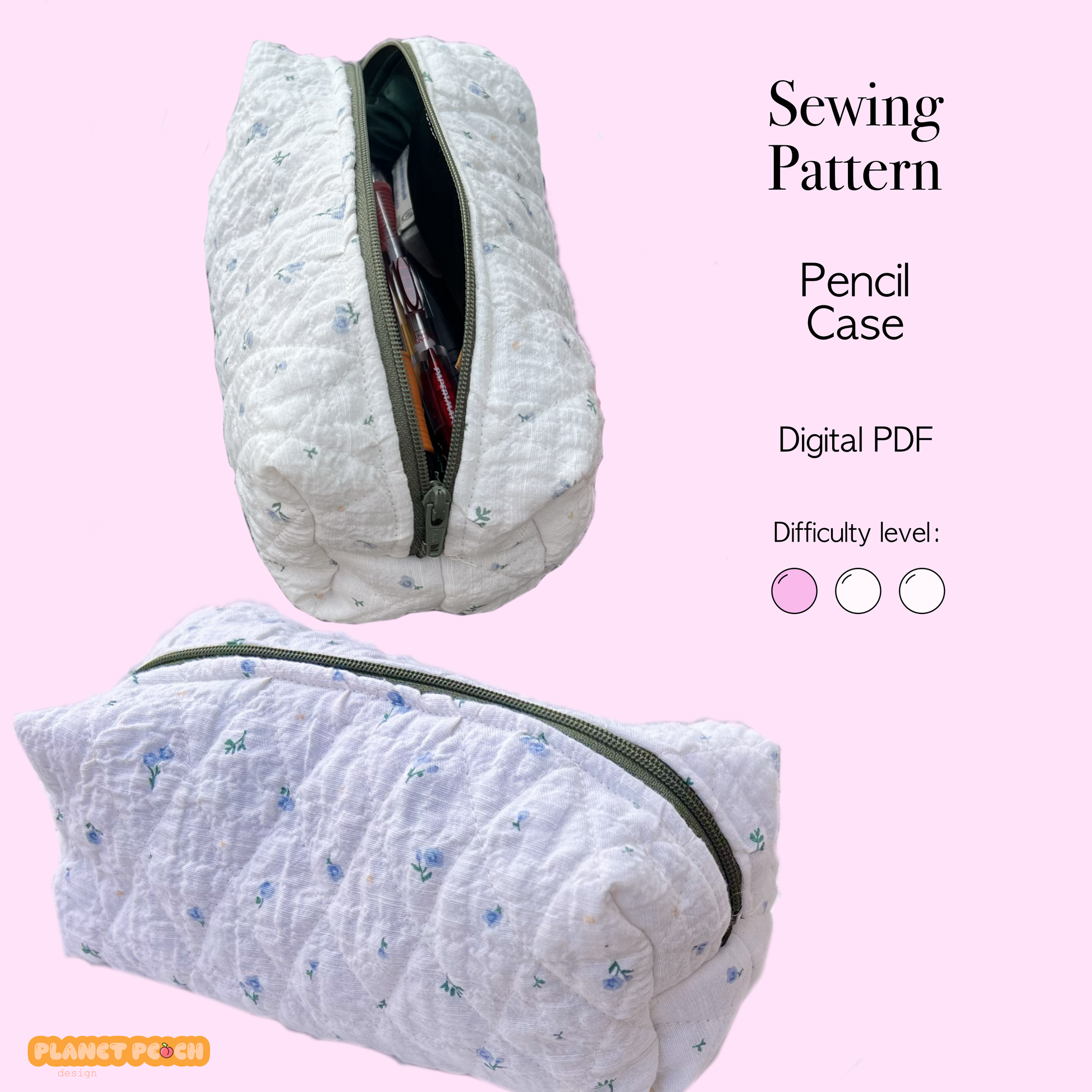 Pencil Case Sewing Pattern