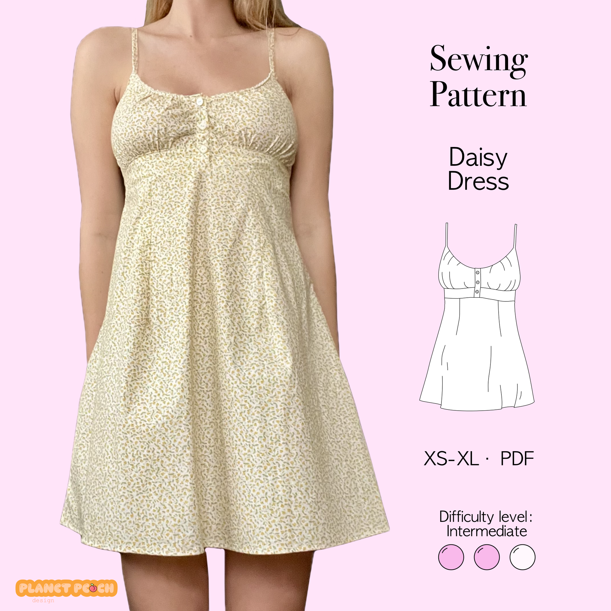 Summer Dress Sewing Pattern | Daisy Dress
