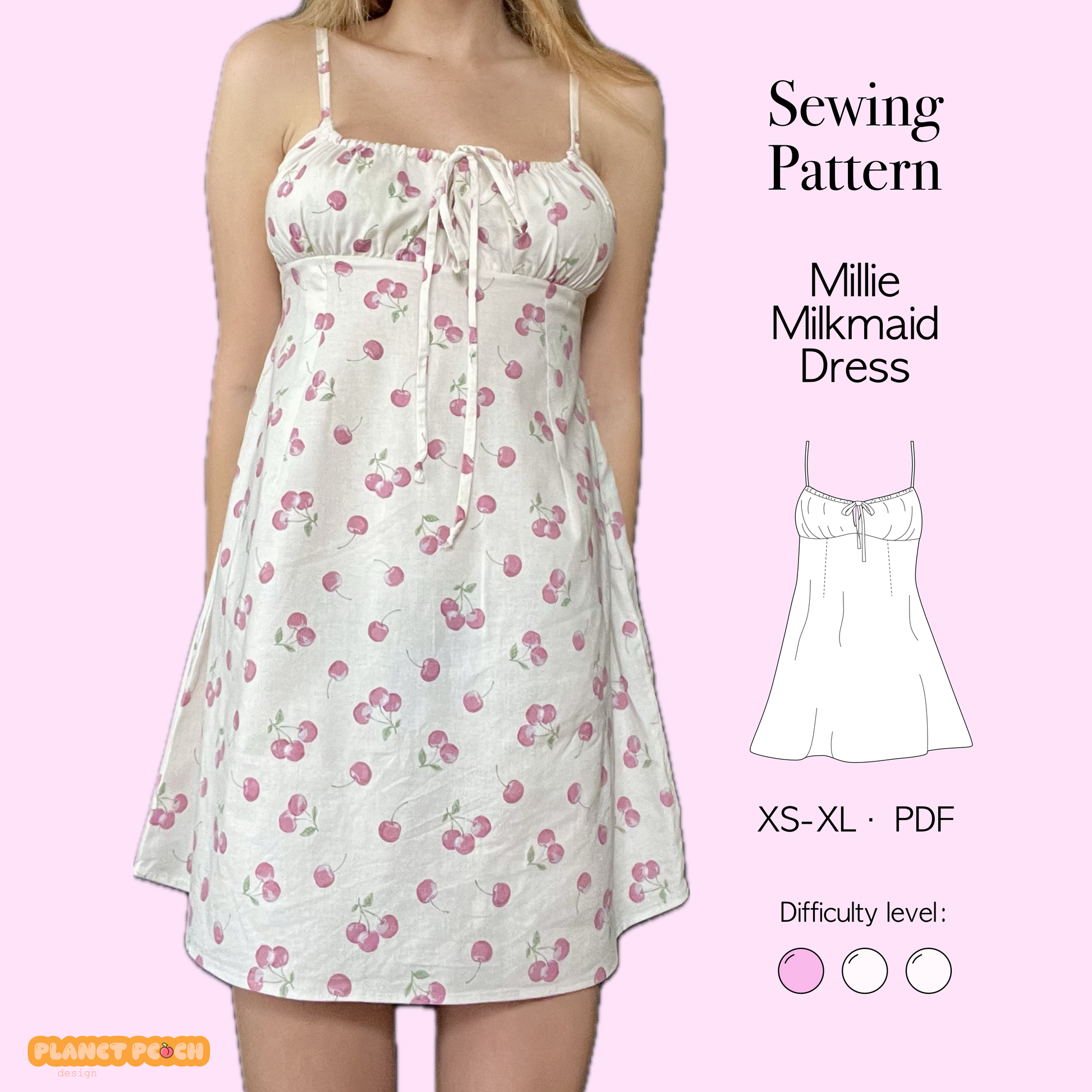 Milkmaid Dress Sewing Pattern | Millie Dress