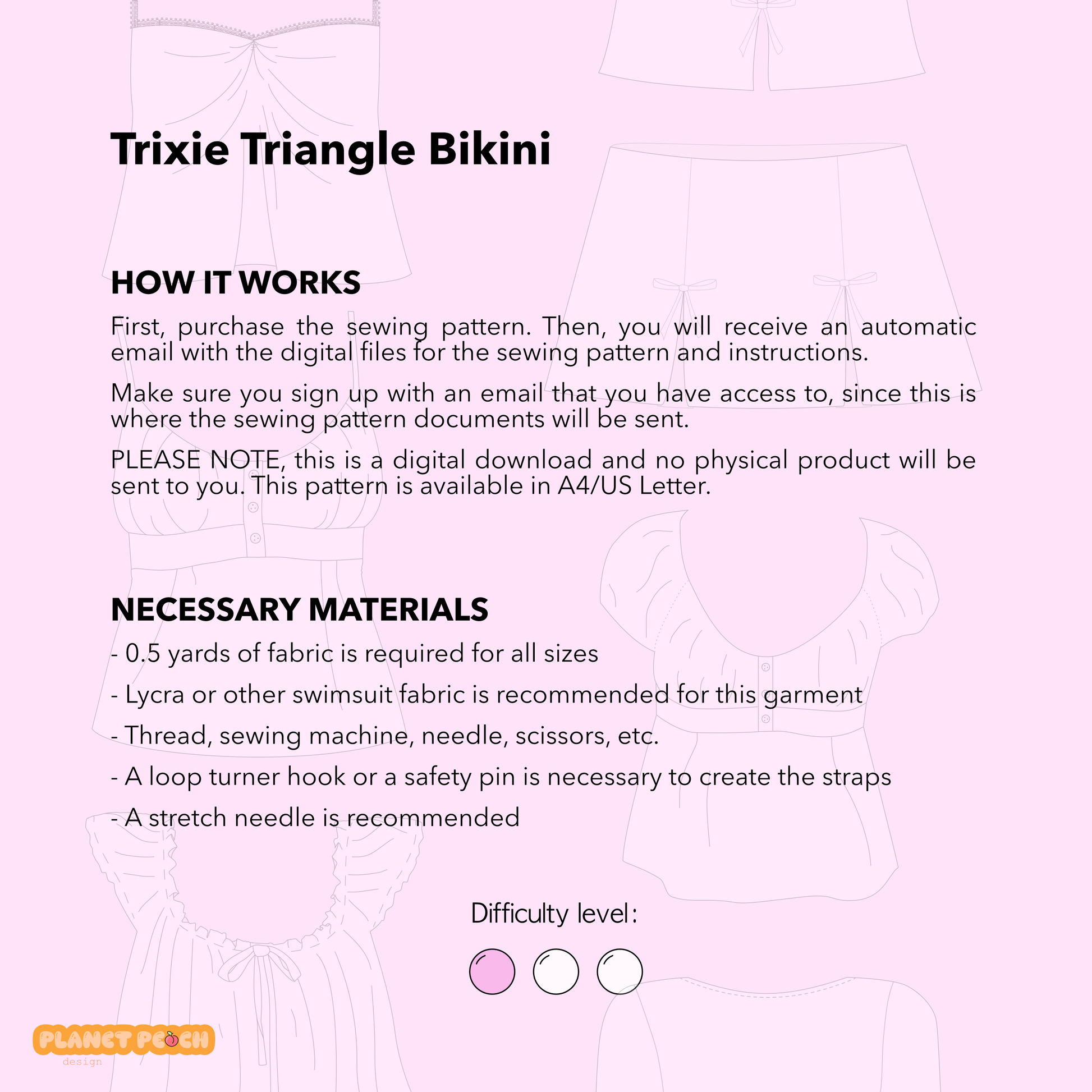 Bikini Sewing Pattern | Trixie Triangle Bikini