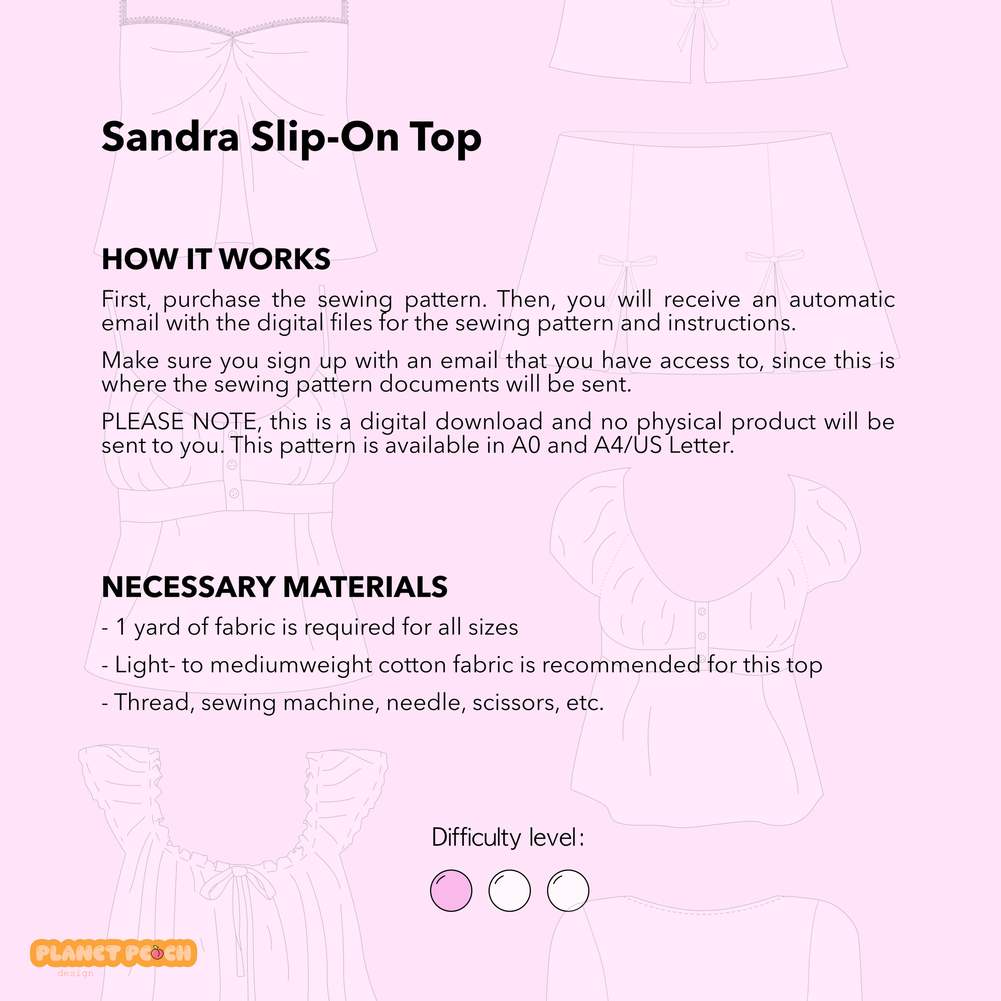 Slip On Top Sewing Pattern | Sandra Top